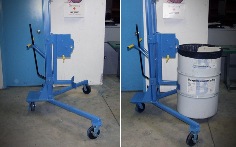 Carney Fabricating drum attachment - blue
