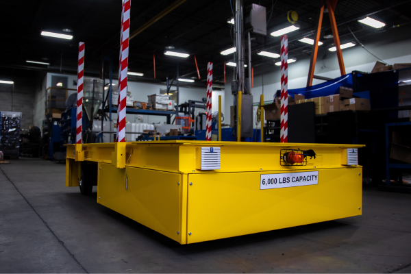 transfer cart ready for use